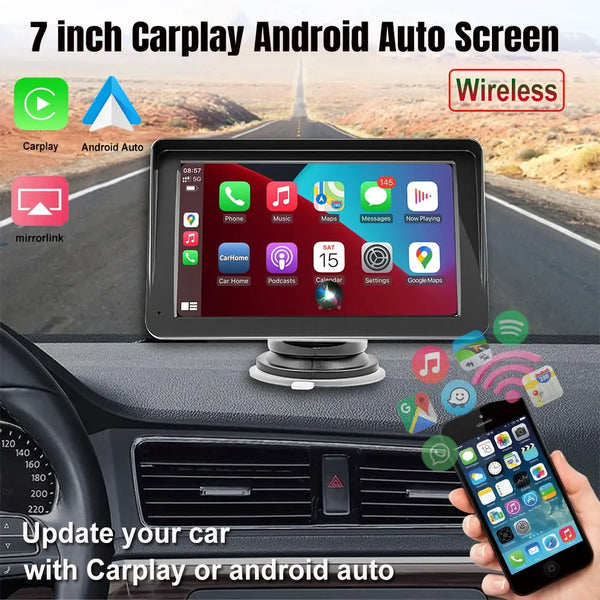 AutoTech Pro Universal CarPlay & Android Auto Multimedia Video Player